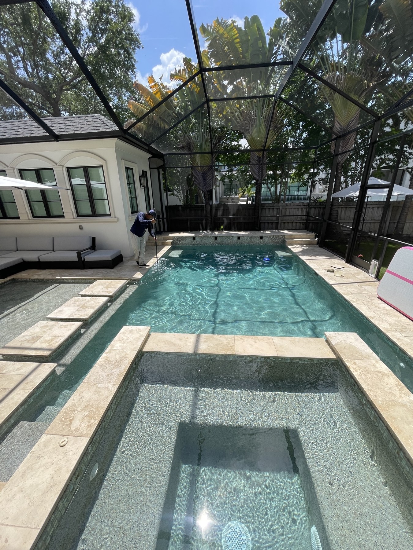 Tampa VIP technician caring for a residential pool in Tampa